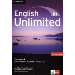 Alex Tilbury English Unlimited B1 - Pre-Intermediate. Coursebook With E-Portfolio Dvd-Rom + 3 Audio-Cds - Publicité Alex Tilbury English Unlimited B1 - Pre-Intermediate. Coursebook With E-Portfolio Dvd-Rom + 3 Audio-Cds - Publicité