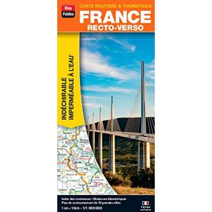 Carte France Entiere Polyart (Cartes Routieres) - Publicité Carte France Entiere Polyart (Cartes Routieres) - Publicité