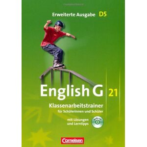 Bärbel Schweitzer English G 21 - Erweiterte Ausgabe D: Band 5: 9. Schuljahr - Klassenarbeitstrainer Mit Lösungen Und Cd - Publicité Bärbel Schweitzer English G 21 - Erweiterte Ausgabe D: Band 5: 9. Schuljahr - Klassenarbeitstrainer Mit Lösungen Und Cd - Publicité