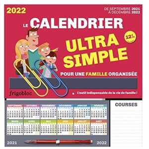 Play Bac Frigobloc, Le Calendrier Ultra Simple Pour Une Famille Organisée : De Septembre 2021 À Décembre 2022 - Publicité Play Bac Frigobloc, Le Calendrier Ultra Simple Pour Une Famille Organisée : De Septembre 2021 À Décembre 2022 - Publicité
