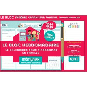 Nesk Le Bloc Hebdomadaire 2024-2025 : Le Calendrier Pour S'Organiser En Famille - Publicité Nesk Le Bloc Hebdomadaire 2024-2025 : Le Calendrier Pour S'Organiser En Famille - Publicité