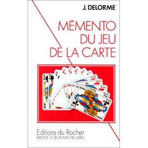 Jacques Delorme Mémento Du Jeu De La Carte - Publicité Jacques Delorme Mémento Du Jeu De La Carte - Publicité