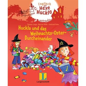 Thomas Lange Huckla Und Das Weihnachts-Oster-Durcheinander - Buch Mit Musical-Cd: Englisch Mit Hexe Huckla - Publicité Thomas Lange Huckla Und Das Weihnachts-Oster-Durcheinander - Buch Mit Musical-Cd: Englisch Mit Hexe Huckla - Publicité