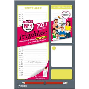 Frigobloc Mensuel Compact 2027 : Calendrier Organiseur Familial (De Sept. 2026 À Déc. 2027) - Publicité Frigobloc Mensuel Compact 2027 : Calendrier Organiseur Familial (De Sept. 2026 À Déc. 2027) - Publicité