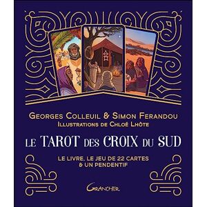 Simon Ferandou Le Tarot Des Croix Du Sud : Le Livre, Le Jeu De 22 Cartes & Un Pendentif - Publicité Simon Ferandou Le Tarot Des Croix Du Sud : Le Livre, Le Jeu De 22 Cartes & Un Pendentif - Publicité