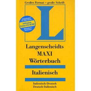 Italienisch. Maxi Wörterbuch. Langenscheidt. Mit Cd- Rom. Italienisch- Deutsch / Deutsch- Italienisch - Publicité Italienisch. Maxi Wörterbuch. Langenscheidt. Mit Cd- Rom. Italienisch- Deutsch / Deutsch- Italienisch - Publicité