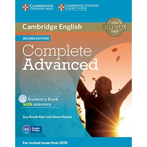 Complete Advanced - Second Edition / Student'S Book With Answers With Cd-Rom - Publicité Complete Advanced - Second Edition / Student'S Book With Answers With Cd-Rom - Publicité