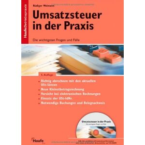 Rüdiger Weimann Umsatzsteuer In Der Praxis, M. Cd-Rom - Publicité Rüdiger Weimann Umsatzsteuer In Der Praxis, M. Cd-Rom - Publicité
