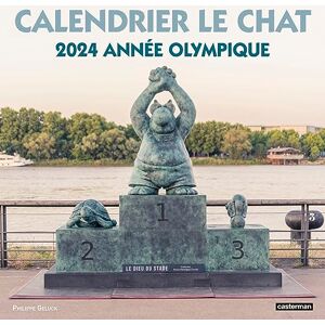 Philippe Geluck Calendrier Le Chat : 2024, Année Olympique - Publicité Philippe Geluck Calendrier Le Chat : 2024, Année Olympique - Publicité