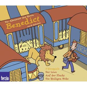 Martin Baltscheit Die Abenteuer Des Herrn Benedict - Box 1 . Der Löwe / Auf Der Flucht / Die Heiligen Kühe - Publicité Martin Baltscheit Die Abenteuer Des Herrn Benedict - Box 1 . Der Löwe / Auf Der Flucht / Die Heiligen Kühe - Publicité