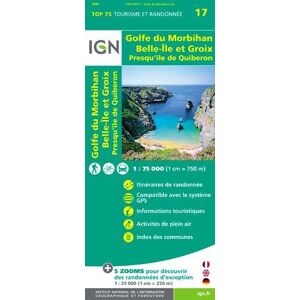 Collectif Ign 75 000 Touristische Wanderkarte 17 Golfe Du Morbihan - Ile Groix - Belle Ile - Publicité Collectif Ign 75 000 Touristische Wanderkarte 17 Golfe Du Morbihan - Ile Groix - Belle Ile - Publicité
