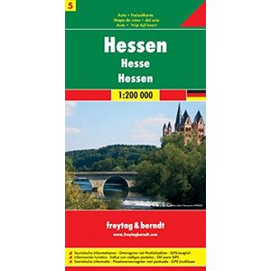 Freytag-Berndt und Artaria KG Freytag Berndt Autokarten, Blatt 5, Hessen - Maßstab 1:200.000 - Publicité Freytag-Berndt und Artaria KG Freytag Berndt Autokarten, Blatt 5, Hessen - Maßstab 1:200.000 - Publicité