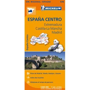 Extremadura , Madrid , Castilla Mancha 11576 Carte ' Regional ' Michelin Kaart - Publicité Extremadura , Madrid , Castilla Mancha 11576 Carte ' Regional ' Michelin Kaart - Publicité