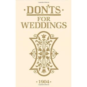 Anonymous Don'Ts For Weddings - Publicité Anonymous Don'Ts For Weddings - Publicité