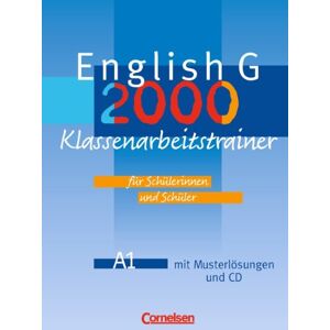 Mulla, Dr. Ursula English G 2000 - Ausgabe A: Band 1: 5. Schuljahr - Klassenarbeitstrainer Mit Lösungen Und Cd: 5. Schuljahr. Mit Lösungen - Publicité Mulla, Dr. Ursula English G 2000 - Ausgabe A: Band 1: 5. Schuljahr - Klassenarbeitstrainer Mit Lösungen Und Cd: 5. Schuljahr. Mit Lösungen - Publicité