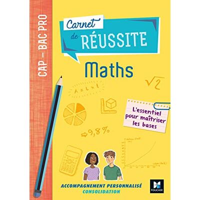 Collectif Carnet De Réussite Maths, Cap, Bac Pro - Publicité Collectif Carnet De Réussite Maths, Cap, Bac Pro - Publicité