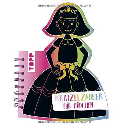 frechverlag Kratzelzauber Für Mädchen (Kratzelbuch In Prinzesinnenform): Formgestanztes Kratzelbuch In Prinzessinnenform. Mit Holz-Kratzstift, 20 Kratzelseiten, 20 Malanregungen Und 40 Skizzenseiten. Publicité frechverlag Kratzelzauber Für Mädchen (Kratzelbuch In Prinzesinnenform): Formgestanztes Kratzelbuch In Prinzessinnenform. Mit Holz-Kratzstift, 20 Kratzelseiten, 20 Malanregungen Und 40 Skizzenseiten. Publicité