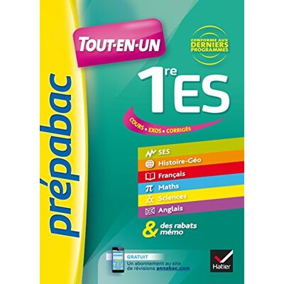 Collectif Tout-En-Un, 1re Es : Cours, Exos, Corrigés : Conforme Aux Derniers Programmes - Publicité Collectif Tout-En-Un, 1re Es : Cours, Exos, Corrigés : Conforme Aux Derniers Programmes - Publicité