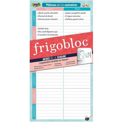 Collectif Frigobloc - Menus De La Semaine: L'Organisation Familiale Sur Mesure - Publicité Collectif Frigobloc - Menus De La Semaine: L'Organisation Familiale Sur Mesure - Publicité