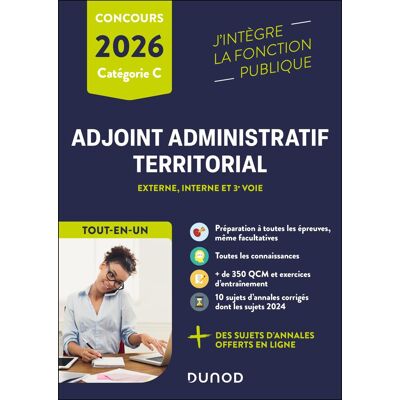 Marie-Hélène Abrond-Bonneau Adjoint Administratif Territorial : Externe, Interne Et 3e Voie, Tout-En-Un : Concours Catégorie C, 2026 - Publicité Marie-Hélène Abrond-Bonneau Adjoint Administratif Territorial : Externe, Interne Et 3e Voie, Tout-En-Un : Concours Catégorie C, 2026 - Publicité