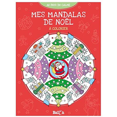 Ballon Mes Mandalas De Noël À Colorier - Publicité Ballon Mes Mandalas De Noël À Colorier - Publicité