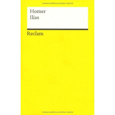 Homer Universal-Bibliothek Nr. 851: Ilias - Publicité Homer Universal-Bibliothek Nr. 851: Ilias - Publicité