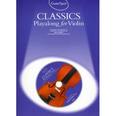 Various Guest Spot Classics Playalong For Violin Vln Book/cd - Publicité Various Guest Spot Classics Playalong For Violin Vln Book/cd - Publicité