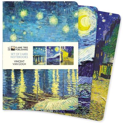 Flame Tree Publishing Dreier Set Mittelformat-Notizbücher: Vincent Van Gogh: Unser Beliebten Mittelformat-Notizbücher Im 3er-Pack Mit Flexiblen, Künstlerisch Gestalteten ... (3er-Pack Mittelformat-Notizbücher, Band 6) - Publicité Flame Tree Publishing Dreier Set Mittelformat-Notizbücher: Vincent Van Gogh: Unser Beliebten Mittelformat-Notizbücher Im 3er-Pack Mit Flexiblen, Künstlerisch Gestalteten ... (3er-Pack Mittelformat-Notizbücher, Band 6) - Publicité