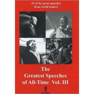 Various The Greatest Speeches Of All T - Publicité Various The Greatest Speeches Of All T - Publicité