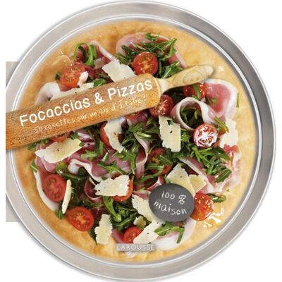 Larousse Focaccias & Pizzas : 50 Recettes Sur Un Air D'Italie ! - Publicité Larousse Focaccias & Pizzas : 50 Recettes Sur Un Air D'Italie ! - Publicité