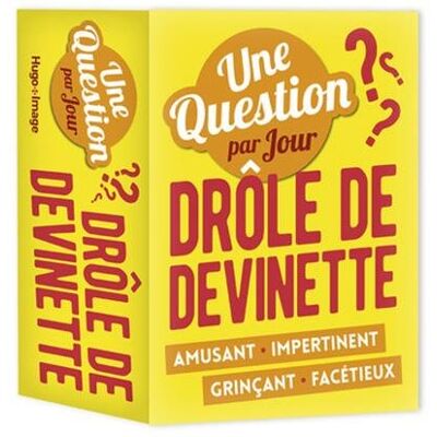 Drôle De Devinette : Une Question Par Jour : Amusant, Impertinent, Grinçant, Facétieux - Publicité Drôle De Devinette : Une Question Par Jour : Amusant, Impertinent, Grinçant, Facétieux - Publicité