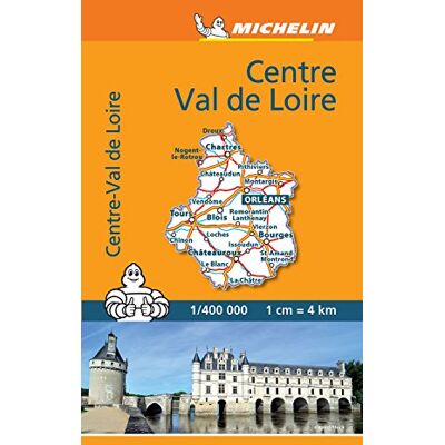 Mini Carte Val De La Loire Michelin - Publicité Mini Carte Val De La Loire Michelin - Publicité