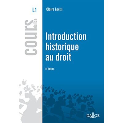 Claire Lovisi Introduction Historique Au Droit - Publicité Claire Lovisi Introduction Historique Au Droit - Publicité