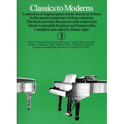 Various Classics To Moderns Book 3 Pf - Publicité Various Classics To Moderns Book 3 Pf - Publicité