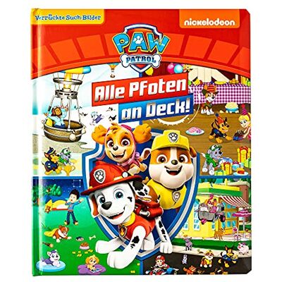 Nickelodeon Paw Patrol - Alle Pfoten An Deck! - Verrückte Such-Bilder, Groß - Wimmelbuch - Pappbilderbuch Mit Wattiertem Umschlag - Publicité Nickelodeon Paw Patrol - Alle Pfoten An Deck! - Verrückte Such-Bilder, Groß - Wimmelbuch - Pappbilderbuch Mit Wattiertem Umschlag - Publicité