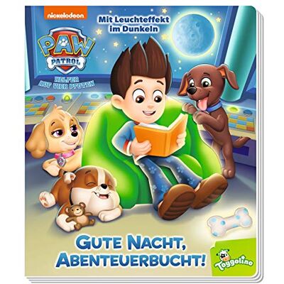 Panini Paw Patrol: Gute Nacht, Abenteuerbucht!: Pappbilderbuch Mit Leuchteffekt Im Dunkeln - Publicité Panini Paw Patrol: Gute Nacht, Abenteuerbucht!: Pappbilderbuch Mit Leuchteffekt Im Dunkeln - Publicité