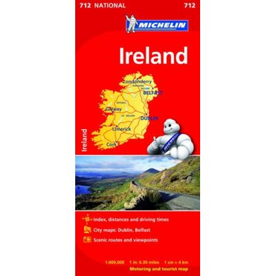 Ireland National Map 712 (Michelin National Maps) - Publicité Ireland National Map 712 (Michelin National Maps) - Publicité