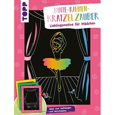 frechverlag Bunte Rahmen Kratzelzauber Lieblingsmotive Für Mädchen: Kratzelmotive Mit Bunten Rahmen Zum Aufhängen Und Verschenken - Publicité frechverlag Bunte Rahmen Kratzelzauber Lieblingsmotive Für Mädchen: Kratzelmotive Mit Bunten Rahmen Zum Aufhängen Und Verschenken - Publicité