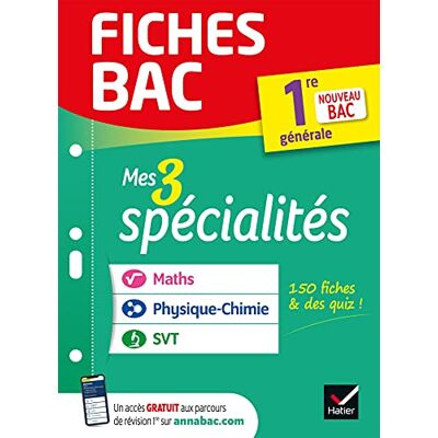 Michel Abadie Mes 3 Spécialités, 1re Générale : Maths, Physique Chimie, Svt : Nouveau Bac - Publicité Michel Abadie Mes 3 Spécialités, 1re Générale : Maths, Physique Chimie, Svt : Nouveau Bac - Publicité