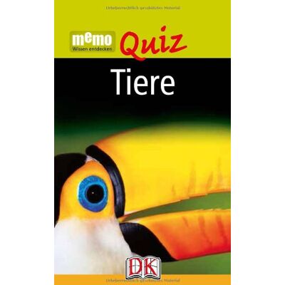 Dorling Kindersley Memo Wissen Entdecken Quiz: Tiere - Publicité Dorling Kindersley Memo Wissen Entdecken Quiz: Tiere - Publicité