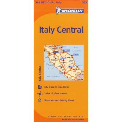 Michelin Italy: Central Map 563 (Maps/regional (Michelin)) - Publicité Michelin Italy: Central Map 563 (Maps/regional (Michelin)) - Publicité