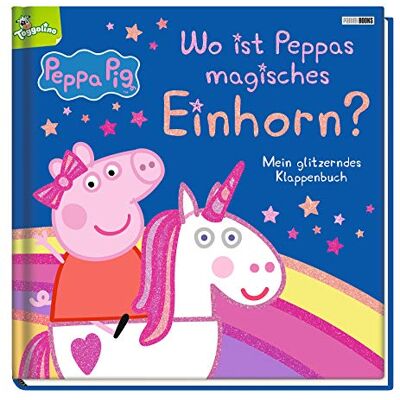 Panini Peppa Pig: Wo Ist Peppas Magisches Einhorn? - Mein Glitzerndes Klappenbuch: Pappbilderbuch Mit Klappen - Publicité Panini Peppa Pig: Wo Ist Peppas Magisches Einhorn? - Mein Glitzerndes Klappenbuch: Pappbilderbuch Mit Klappen - Publicité