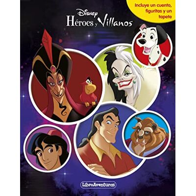 Disney Héroes Y Villanos. Libroaventuras: Incluye Un Cuento, Figuritas Y Un Tapete - Publicité Disney Héroes Y Villanos. Libroaventuras: Incluye Un Cuento, Figuritas Y Un Tapete - Publicité