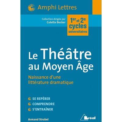 Armand Strubel Le Théâtre Au Moyen Age : Naissance D'Une Littérature Dramatique : Premier Et Deuxième Cycles Universitaires - Publicité Armand Strubel Le Théâtre Au Moyen Age : Naissance D'Une Littérature Dramatique : Premier Et Deuxième Cycles Universitaires - Publicité