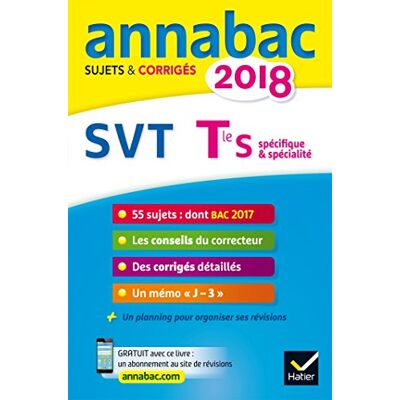 Svt, Terminale S Spécifique & Spécialité : 2018 - Publicité Svt, Terminale S Spécifique & Spécialité : 2018 - Publicité