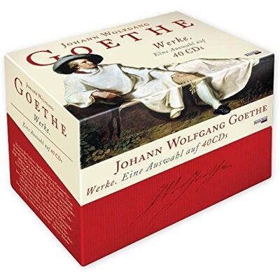 Goethe, Johann Wolfgang von Johann Wolfgang Von Goethe - Werke. Eine Auswahl Auf 40 Cds - Publicité Goethe, Johann Wolfgang von Johann Wolfgang Von Goethe - Werke. Eine Auswahl Auf 40 Cds - Publicité