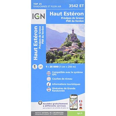 Collectif Haut-Esteron.Prealpes De Grasse.Pnr Du Verdon 1:25 000 - Publicité Collectif Haut-Esteron.Prealpes De Grasse.Pnr Du Verdon 1:25 000 - Publicité
