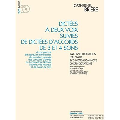 BRIERE CATHERINE (C Briere: Dictees A Deux Voix Suivies De Dictees D'Accords De 3 Et 4 Sons (Cahier Avec 2 Cd) Le Cahier - Publicité BRIERE CATHERINE (C Briere: Dictees A Deux Voix Suivies De Dictees D'Accords De 3 Et 4 Sons (Cahier Avec 2 Cd) Le Cahier - Publicité