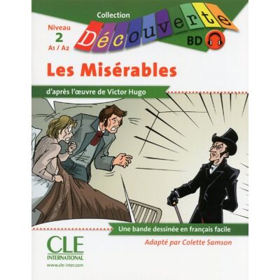 Colette Samson Les Misérables : Niveau 2, A1-A2 : Une Bande Dessinée En Français Facile - Publicité Colette Samson Les Misérables : Niveau 2, A1-A2 : Une Bande Dessinée En Français Facile - Publicité