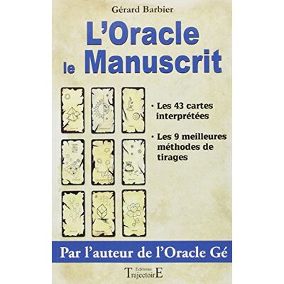 Gérard Barbier L'Oracle, Le Manuscrit - Publicité Gérard Barbier L'Oracle, Le Manuscrit - Publicité